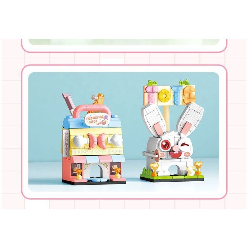 SEMBO 601189 non  QUÁN BÚN ỐC LUXIANG bộ đồ chơi xếp lắp ráp ghép mô hình 159 khối