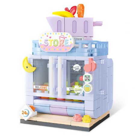 SEMBO 601190 non  CỬA HÀNG TIỆN LỢI SÀO HUY bộ đồ chơi xếp lắp ráp ghép mô hình 190 khối