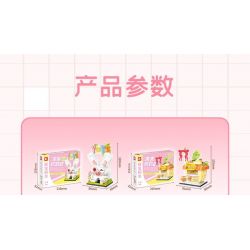 SEMBO 601193 non  CỬA HÀNG LÀM ĐẸP LIANGYI bộ đồ chơi xếp lắp ráp ghép mô hình 162 khối