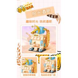 SEMBO 601193 non  CỬA HÀNG LÀM ĐẸP LIANGYI bộ đồ chơi xếp lắp ráp ghép mô hình 162 khối