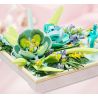 BEAUTIFUL AND 13063 non  KHUNG ẢNH HOA TÍM bộ đồ chơi xếp lắp ráp ghép mô hình Art FLOWER PICTURE FRAME