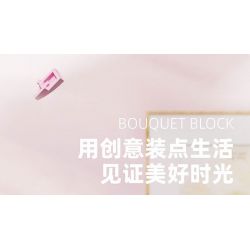 BEAUTIFUL AND 13062 non  KHUNG ẢNH HOA HỒNG bộ đồ chơi xếp lắp ráp ghép mô hình Art FLOWER PICTURE FRAME