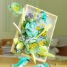 BEAUTIFUL AND 13061 non  KHUNG ẢNH HOA XANH bộ đồ chơi xếp lắp ráp ghép mô hình Art FLOWER PICTURE FRAME
