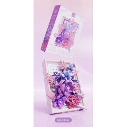 BEAUTIFUL AND 13061 non  KHUNG ẢNH HOA XANH bộ đồ chơi xếp lắp ráp ghép mô hình Art FLOWER PICTURE FRAME