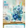 BEAUTIFUL AND 13060 non  KHUNG ẢNH HOA MÀU XANH bộ đồ chơi xếp lắp ráp ghép mô hình Art FLOWER PICTURE FRAME