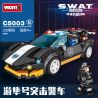 WOMA C5003 5003 non  4 LOẠI XE CẢNH SÁT bộ đồ chơi xếp lắp ráp ghép mô hình Racers SWAT Đua Tốc Độ 1225 khối