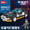 WOMA C5003 5003 non  4 LOẠI XE CẢNH SÁT bộ đồ chơi xếp lắp ráp ghép mô hình Racers SWAT Đua Tốc Độ 1225 khối