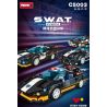 WOMA C5003 5003 non  4 LOẠI XE CẢNH SÁT bộ đồ chơi xếp lắp ráp ghép mô hình Racers SWAT Đua Tốc Độ 1225 khối