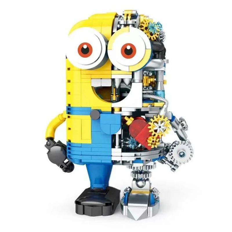 008 non Lego TAY SAI bộ đồ chơi xếp lắp ráp ghép mô hình Minions MINIDN MECH 632 khối