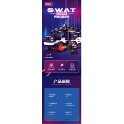 WOMA C5001 5001 non  ĐỘI SWAT XE BỌC THÉP ĐỊA HÌNH GUARDIAN bộ đồ chơi xếp lắp ráp ghép mô hình City Thành Phố 354 khối