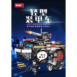 WOMA C5002 5002 non  ĐỘI SWAT XE BỌC THÉP HẠNG NHẸ bộ đồ chơi xếp lắp ráp ghép mô hình City Thành Phố 351 khối