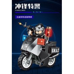 WOMA C5002 5002 non  ĐỘI SWAT XE BỌC THÉP HẠNG NHẸ bộ đồ chơi xếp lắp ráp ghép mô hình City Thành Phố 351 khối