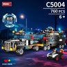 WOMA C5004 5004 non  ĐỘI SWAT CÔNG NGHỆ XE TẢI GIAO HÀNG VŨ TRANG TIÊN PHONG bộ đồ chơi xếp lắp ráp ghép mô hình City Thành Phố 760 khối