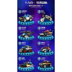 WOMA C5004 5004 non  ĐỘI SWAT CÔNG NGHỆ XE TẢI GIAO HÀNG VŨ TRANG TIÊN PHONG bộ đồ chơi xếp lắp ráp ghép mô hình City Thành Phố 760 khối