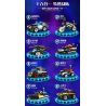 WOMA C5004 5004 non  ĐỘI SWAT CÔNG NGHỆ XE TẢI GIAO HÀNG VŨ TRANG TIÊN PHONG bộ đồ chơi xếp lắp ráp ghép mô hình City Thành Phố 760 khối