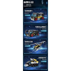 WOMA C5005 5005 non  NHÓM SWAT SỨ GIẢ HÒA BÌNH 4 SỰ KẾT HỢP bộ đồ chơi xếp lắp ráp ghép mô hình City Thành Phố 725 khối