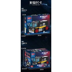 WOMA C5005 5005 non  NHÓM SWAT SỨ GIẢ HÒA BÌNH 4 SỰ KẾT HỢP bộ đồ chơi xếp lắp ráp ghép mô hình City Thành Phố 725 khối