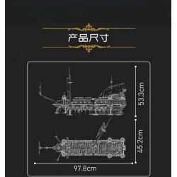 MouldKing 13188 Mould King 13188 non  MARY THẦM LẶNG bộ đồ chơi xếp lắp ráp ghép mô hình Pirates Of The Caribbean Cướp Biển Vùng Caribe 4147 khối