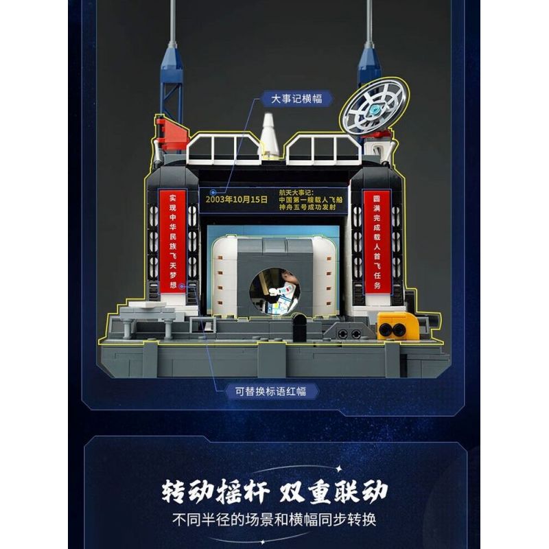 KEEPPLEY K10225 10225 non  CÁC SỰ KIỆN CHÍNH CỦA DỰ ÁN DU HÀNH VŨ TRỤ CÓ NGƯỜI LÁI TRUNG QUỐC bộ đồ chơi xếp lắp ráp ghép mô hình City Thành Phố