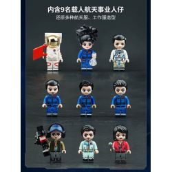 KEEPPLEY K10225 10225 non  CÁC SỰ KIỆN CHÍNH CỦA DỰ ÁN DU HÀNH VŨ TRỤ CÓ NGƯỜI LÁI TRUNG QUỐC bộ đồ chơi xếp lắp ráp ghép mô hình City Thành Phố