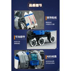 QMAN ENLIGHTEN KEEPPLEY 41312 non  ÁO GIÁP CHIẾN ĐẤU KHÔNG GIAN 5 KẾT HỢP bộ đồ chơi xếp lắp ráp ghép mô hình 1065 khối