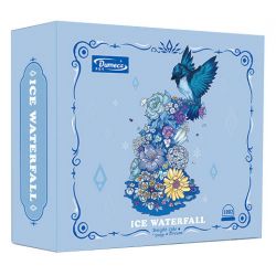 DOMICHA D1002 1002 non  THÁC HOA VÀ CHIM BĂNG TUYẾT bộ đồ chơi xếp lắp ráp ghép mô hình Creator ICE WATERFALL Sáng Tạo 636 khối