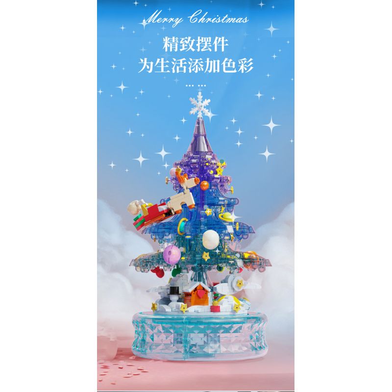 DOMICHA D1003 1003 non  HỘP NHẠC BẢN TÌNH CA MÙA ĐÔNG bộ đồ chơi xếp lắp ráp ghép mô hình Creator Sáng Tạo 488 khối