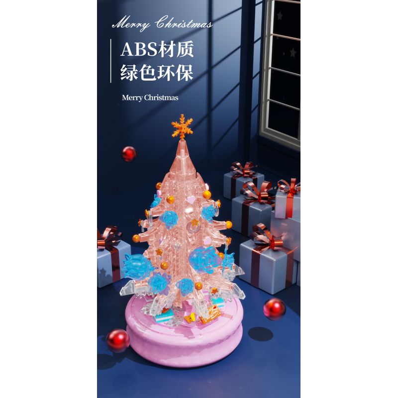 DOMICHA D1003 1003 non  HỘP NHẠC BẢN TÌNH CA MÙA ĐÔNG bộ đồ chơi xếp lắp ráp ghép mô hình Creator Sáng Tạo 488 khối