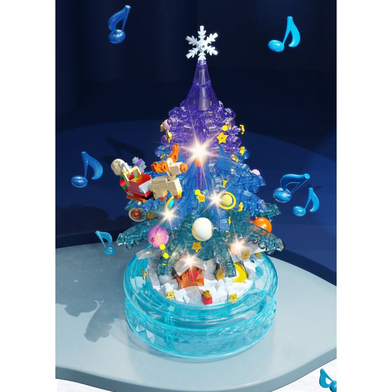 DOMICHA D1003 1003 non  HỘP NHẠC BẢN TÌNH CA MÙA ĐÔNG bộ đồ chơi xếp lắp ráp ghép mô hình Creator Sáng Tạo 488 khối