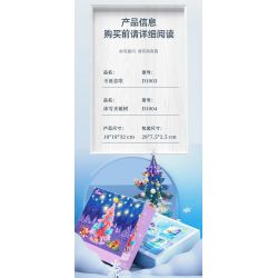 DOMICHA D1004 1004 non  BÀI HÁT TÌNH YÊU GIÁNG SINH HỘP NHẠC CÂY THÔNG BĂNG VÀ TUYẾT bộ đồ chơi xếp lắp ráp ghép mô hình Creator Sáng Tạo 480 khối