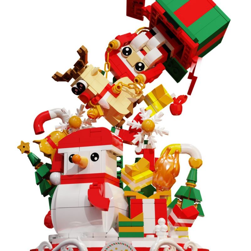 DOMICHA D2009 2009 non Lego QUÀ TẶNG GIÁNG SINH ĐẦY MÀU SẮC bộ đồ chơi xếp lắp ráp ghép mô hình Creator CHRISTMAS GIFT Sáng Tạo