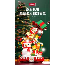 DOMICHA D2009 2009 non  QUÀ TẶNG GIÁNG SINH ĐẦY MÀU SẮC bộ đồ chơi xếp lắp ráp ghép mô hình Creator CHRISTMAS GIFT Sáng Tạo