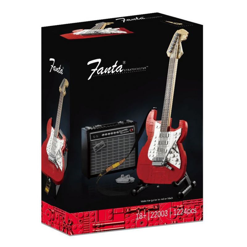 NOT Lego FENDER STRATOCASTER 21329 22003 A62632 62632 xếp lắp ráp ghép mô hình FENDER STRATOCASTER ĐÀN GHI TA Ideas Ý Tưởng 1074 khối