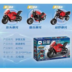 QMAN ENLIGHTEN KEEPPLEY 42114 non  Ý TƯỞNG TUYỆT VỜI KHÔNG GIỚI HẠN XE MÁY TĂNG TỐC bộ đồ chơi xếp lắp ráp ghép mô hình Creator Sáng Tạo 338 khối