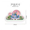 GOQI GQ-3007 3007 GQ3007 non  ĐÈN GƯƠNG ĐÁM MÂY GQ NGỦ CLOUD CASTLE YUNTAI STORY bộ đồ chơi xếp lắp ráp ghép mô hình 833 khối