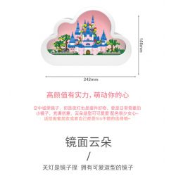 GOQI GQ-3007 3007 GQ3007 non  ĐÈN GƯƠNG ĐÁM MÂY GQ NGỦ CLOUD CASTLE YUNTAI STORY bộ đồ chơi xếp lắp ráp ghép mô hình 833 khối