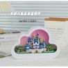 GOQI GQ-3007 3007 GQ3007 non  ĐÈN GƯƠNG ĐÁM MÂY GQ NGỦ CLOUD CASTLE YUNTAI STORY bộ đồ chơi xếp lắp ráp ghép mô hình 833 khối