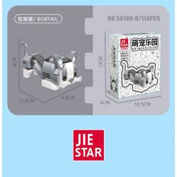 JIESTAR 58109 non  THIÊN ĐƯỜNG THÚ CƯNG DỄ THƯƠNG 6 LOẠI MÈO XIÊM RAGDOLL BÒ MAY MẮN CAM ĐUÔI CỤT bộ đồ chơi xếp lắp ráp ghép mô hình Creator PET PARADISE Sáng Tạo 627 khối