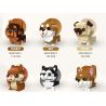 JIESTAR 37300 non  THIÊN ĐƯỜNG THÚ CƯNG DỄ THƯƠNG 6 LOẠI YORKSHIRE TERRIER SHIBA INU PUG SÓC HUSKY CORGI bộ đồ chơi xếp lắp ráp ghép mô hình Creator PET PARADISE Sáng Tạo 661 khối