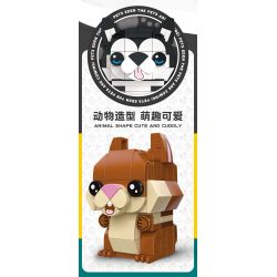 JIESTAR 37300 non  THIÊN ĐƯỜNG THÚ CƯNG DỄ THƯƠNG 6 LOẠI YORKSHIRE TERRIER SHIBA INU PUG SÓC HUSKY CORGI bộ đồ chơi xếp lắp ráp ghép mô hình Creator PET PARADISE Sáng Tạo 661 khối