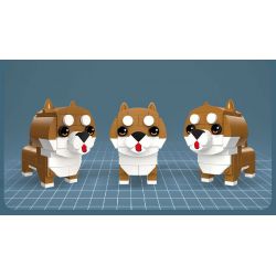 JIESTAR 37300 non  THIÊN ĐƯỜNG THÚ CƯNG DỄ THƯƠNG 6 LOẠI YORKSHIRE TERRIER SHIBA INU PUG SÓC HUSKY CORGI bộ đồ chơi xếp lắp ráp ghép mô hình Creator PET PARADISE Sáng Tạo 661 khối