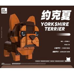 JIESTAR 37300 non  THIÊN ĐƯỜNG THÚ CƯNG DỄ THƯƠNG 6 LOẠI YORKSHIRE TERRIER SHIBA INU PUG SÓC HUSKY CORGI bộ đồ chơi xếp lắp ráp ghép mô hình Creator PET PARADISE Sáng Tạo 661 khối