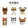 JIESTAR 37300 non  THIÊN ĐƯỜNG THÚ CƯNG DỄ THƯƠNG 6 LOẠI YORKSHIRE TERRIER SHIBA INU PUG SÓC HUSKY CORGI bộ đồ chơi xếp lắp ráp ghép mô hình Creator PET PARADISE Sáng Tạo 661 khối