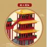 MOYU BLOCK MY92018 92018 non  ĐẠI ĐỒNG SƠN TÂY HANGKONG TEMPLE bộ đồ chơi xếp lắp ráp ghép mô hình Creator THE GREAT WALL Sáng Tạo 6183 khối