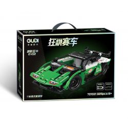 GUDI 70102 non  CÔNG NGHỆ SIÊU TÍCH LŨY ĐUA XE ĐIÊN CUỒNG GREEN SHADOW BULL EVO2 tỷ lệ 1:18 bộ đồ chơi xếp lắp ráp ghép mô hình  Kỹ Thuật Công Nghệ Cao Mô Hình Phương Tiện 325 khối
