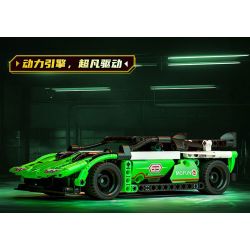 GUDI 70102 non  CÔNG NGHỆ SIÊU TÍCH LŨY ĐUA XE ĐIÊN CUỒNG GREEN SHADOW BULL EVO2 tỷ lệ 1:18 bộ đồ chơi xếp lắp ráp ghép mô hình  Kỹ Thuật Công Nghệ Cao Mô Hình Phương Tiện 325 khối