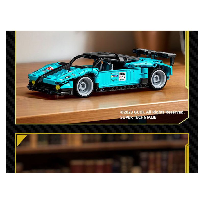 GUDI 70103 non  CÔNG NGHỆ SIÊU TÍCH LŨY ĐUA XE KÉO CON TRAI CỦA GIÓ GR tỷ lệ 1:18 bộ đồ chơi xếp lắp ráp ghép mô hình  Kỹ Thuật Công Nghệ Cao Mô Hình Phương Tiện 347 khối