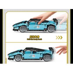 GUDI 70103 non  CÔNG NGHỆ SIÊU TÍCH LŨY ĐUA XE KÉO CON TRAI CỦA GIÓ GR tỷ lệ 1:18 bộ đồ chơi xếp lắp ráp ghép mô hình  Kỹ Thuật Công Nghệ Cao Mô Hình Phương Tiện 347 khối