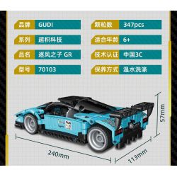 GUDI 70103 non  CÔNG NGHỆ SIÊU TÍCH LŨY ĐUA XE KÉO CON TRAI CỦA GIÓ GR tỷ lệ 1:18 bộ đồ chơi xếp lắp ráp ghép mô hình  Kỹ Thuật Công Nghệ Cao Mô Hình Phương Tiện 347 khối