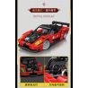 GUDI 70104 non  CÔNG NGHỆ SIÊU TÍCH LŨY ĐUA XE ĐIÊN CUỒNG BLAZING HORSE 488 tỷ lệ 1:18 bộ đồ chơi xếp lắp ráp ghép mô hình  Kỹ Thuật Công Nghệ Cao Mô Hình Phương Tiện 338 khối